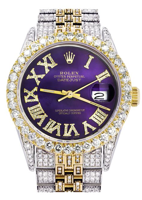 iced out rolex watches cheap